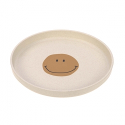 Assiette en cellulose - Happy Smile bleu