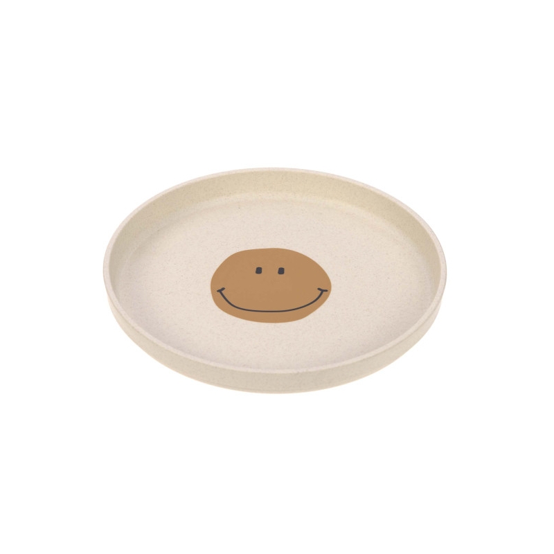Assiette en cellulose - Happy Smile bleu