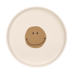 Assiette en cellulose - Happy Smile bleu