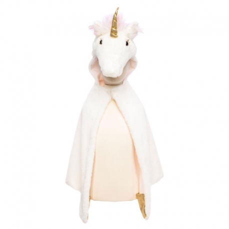 Déguisement - Cape de licorne blanche 4/6 ans