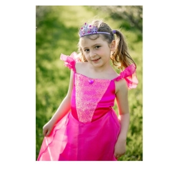Déguisement - Robe de fête fuchsia 5/6 ans