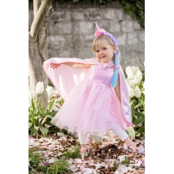 Déguisement - Cape de princesse sequins rose 7/8 ans