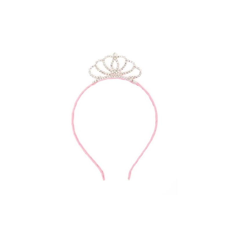 Déguisement - Serre tête rose argenté