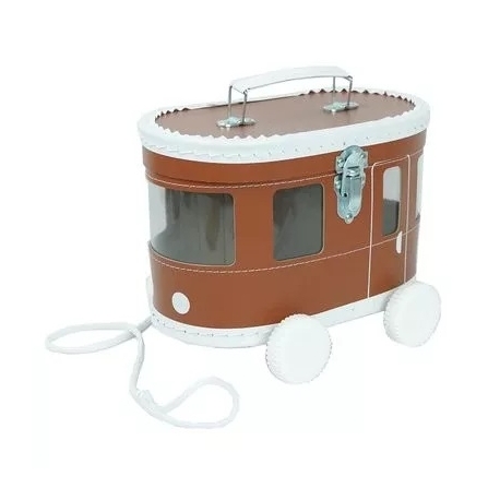 Valise tram cognac