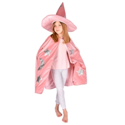 Déguisement -  Cape de magicien rose 3/8 ans