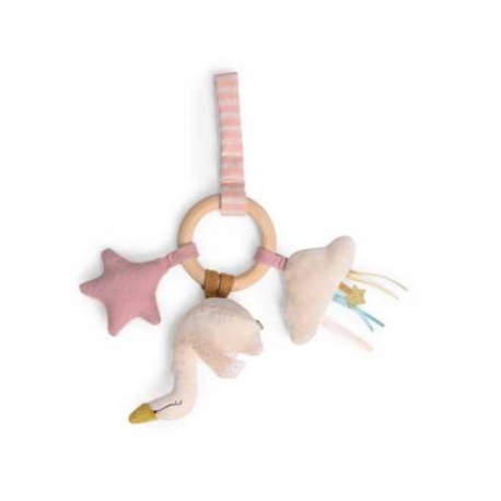 La petite école de danse - Hochet anneau bois cygne