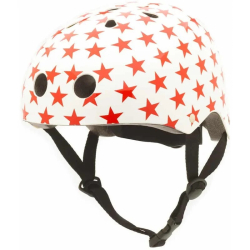 Casque de vélo - Coco blanc étoile rouges S 47/53 cm