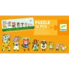 Puzzle duo - Grands & petits à la ferme
