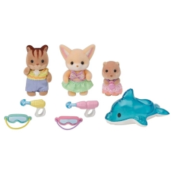 Sylvanian Families - Le trio des bébés à la piscine