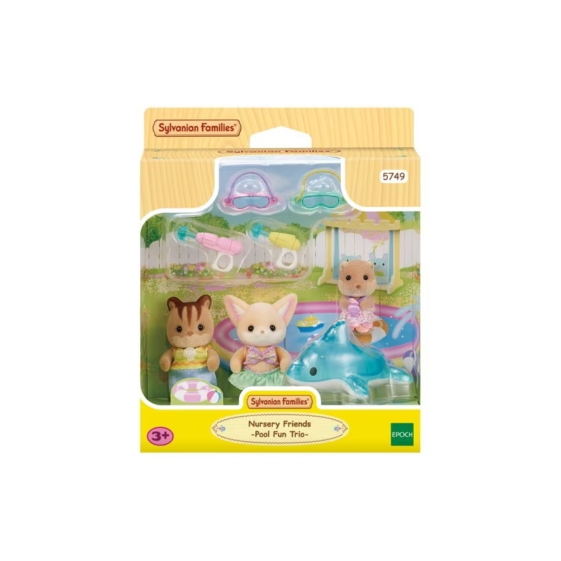 Sylvanian Families - Le trio des bébés à la piscine