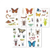 50 stickers repositionnables - Insectes