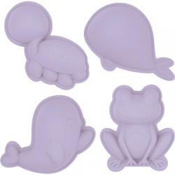 Scrunch - Set de 4 moules de sable lilas