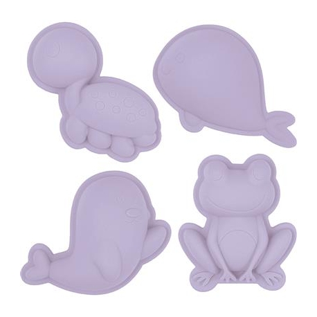 Scrunch - Set de 4 moules de sable lilas