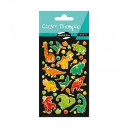Cooky stickers phosphorescent - Dino