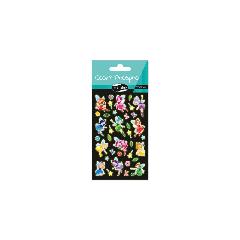 Cooky stickers phosphorescent - Fées