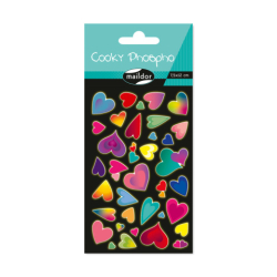 Cooky stickers phosphorescent - Coeurs