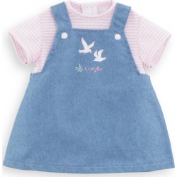 Vêtement robe marinière bébé 36 cm