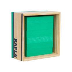Kapla - Coffret en bois 40 pièces vert clair