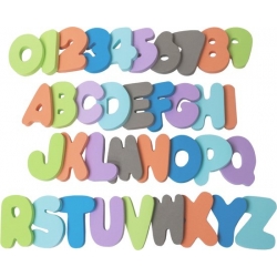 Lettres et chiffres en mousse pour le bain