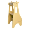Tour d'observation Montessori - Girafe - moutarde