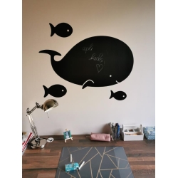 Tableaux noirs adhésifs avec forme - Poissons