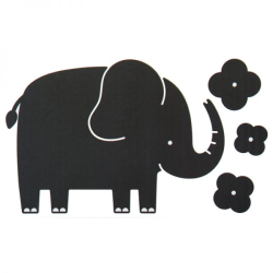 Tableaux noirs adhésifs avec forme - Elephant