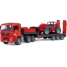 Camion semi - remorque avec chargeur téléscopique