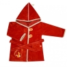 Peignoir velours 4/6 ans - Panda roux terracotta