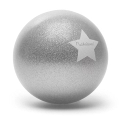 Ratatam - Grand ballon pailleté argenté 22 cm