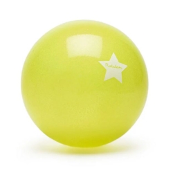 Ratatam - Ballon pailleté jaune summer 15 cm