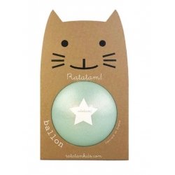 Ratatam - Ballon pailleté bleu summer 15 cm