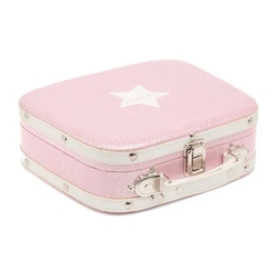 Ratatam -  Valise pailletée rose