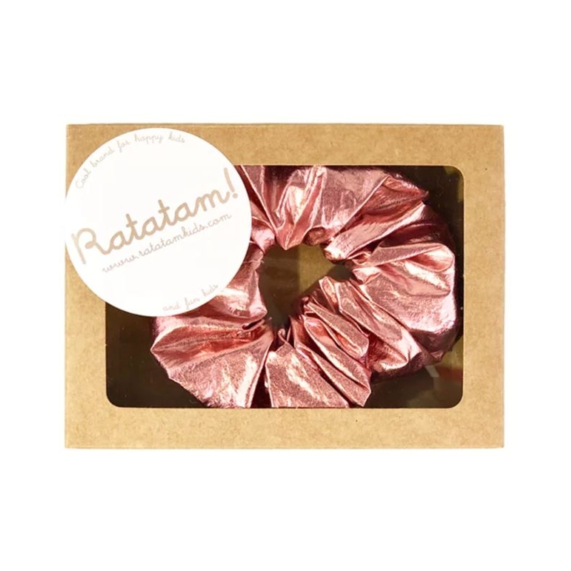 Ratatam - Chouchou métallisé rose