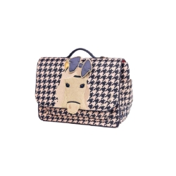 Cartable It Bag Midi - Houndstooth Horse