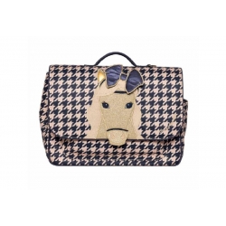 Cartable It Bag Midi - Houndstooth Horse
