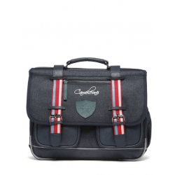 Cartable moyen 38 cm - Navy stripes