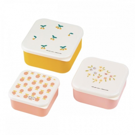Emile et Ida - Set de 3 boites à goûter