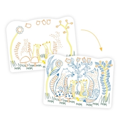 Coloriages à révéler - Familles des sous-bois