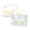Coloriages à révéler - Familles des sous-bois