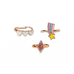 Set de bagues fantaisies - Coeurs