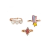 Set de bagues fantaisies - Coeurs