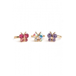 Set de bagues fantaisies - Papillons