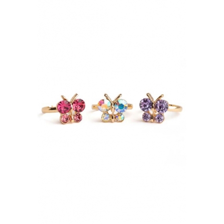Set de bagues fantaisies - Papillons