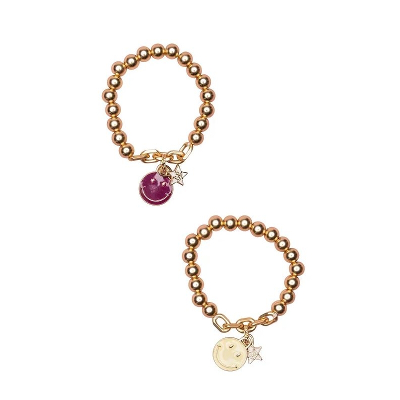 Bracelet de perles smiley