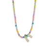 Collier de perles arc-en-ciel