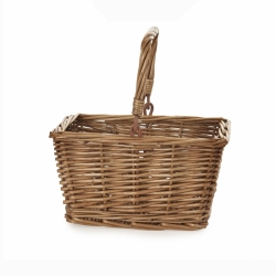 Panier de courses en osier rectangulaire