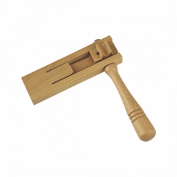 Crécelle en bois naturel