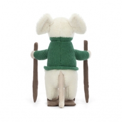 La souris joyeuse fait du ski