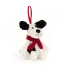 Bashful - Chiot timide en hiver décoration