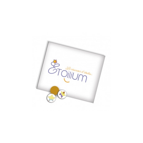 Etoilium - Pochette de 120 gommettes à gratter